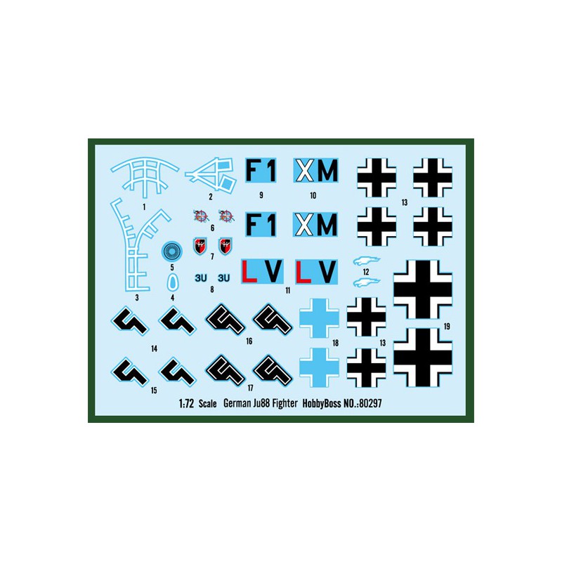 Plastikflugzeugmodell Deutsch Ju88 Kämpfer 1/72 | Scientific-MHD