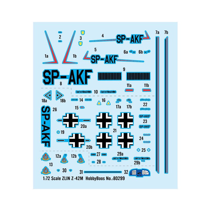 Kunststoffebene Modell Zlin Z-42m 1/72 | Scientific-MHD