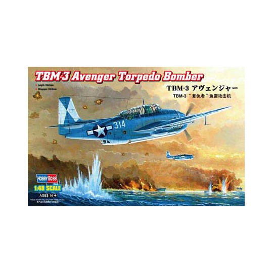 TBM Plastikflugzeug Modell 3 Rächer Torpedo 1/48 | Scientific-MHD