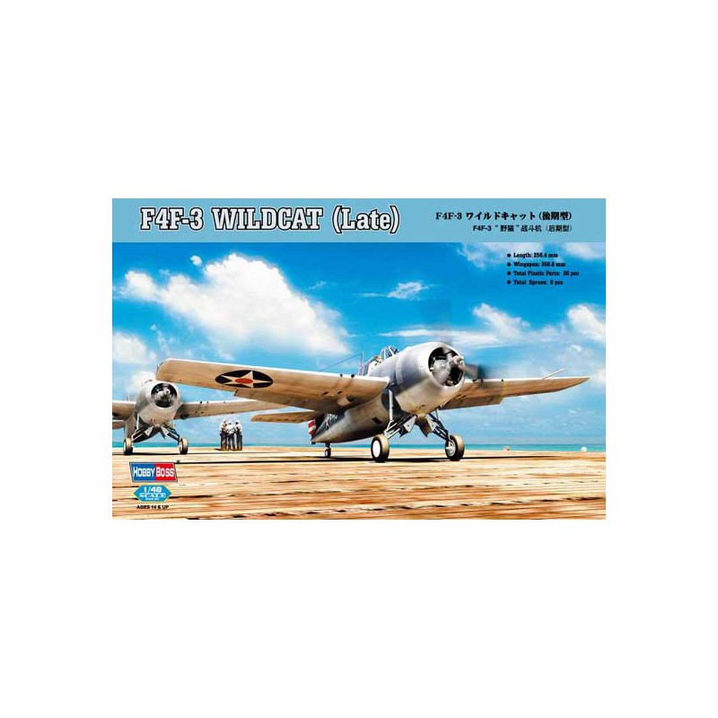 F-4F Plastikflugzeugmodell Wildcat (spät) 1/48 | Scientific-MHD