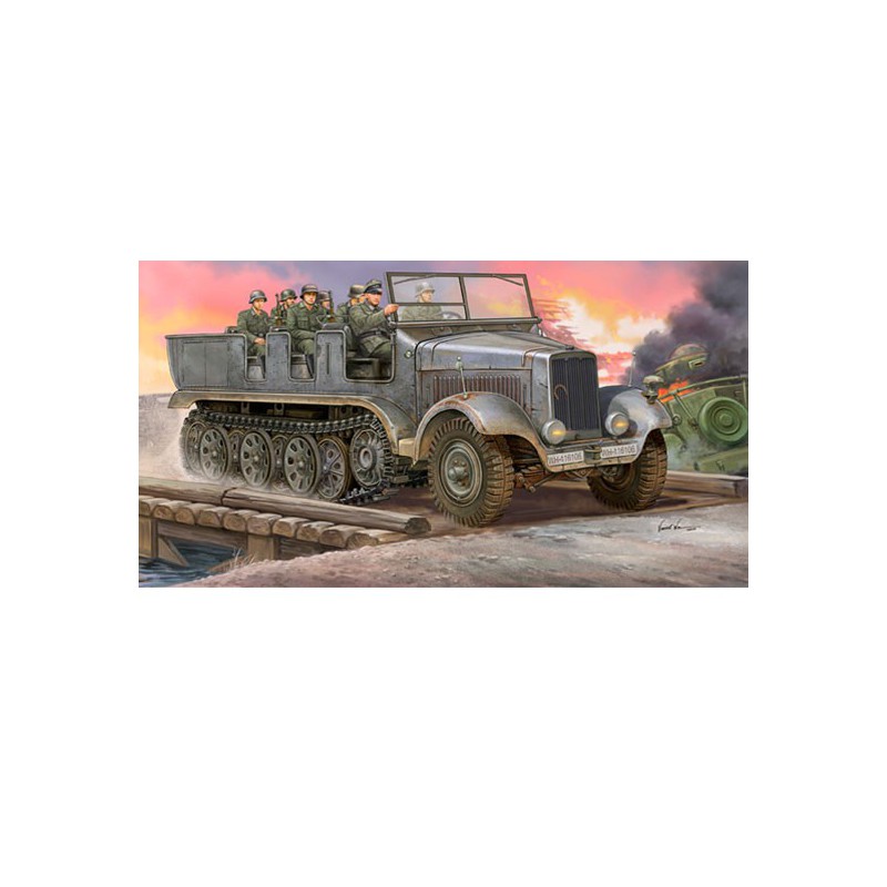 SD.KFZ -Kunststofftankmodell. 6 Halbkettenzugmaschine | Scientific-MHD