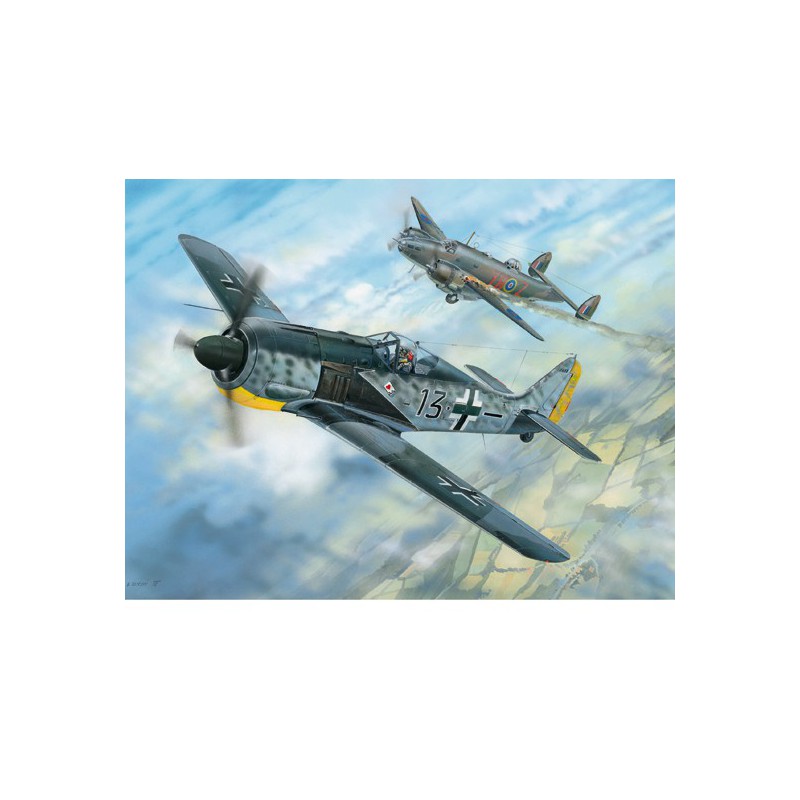 Kunststoffflugzeugmodell Focke Wulf 190a-5 1/18 | Scientific-MHD