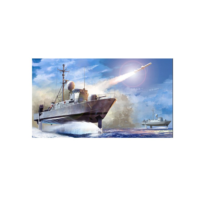 USS Pegasus PHM-1 1/200 Plastikbootmodell | Scientific-MHD