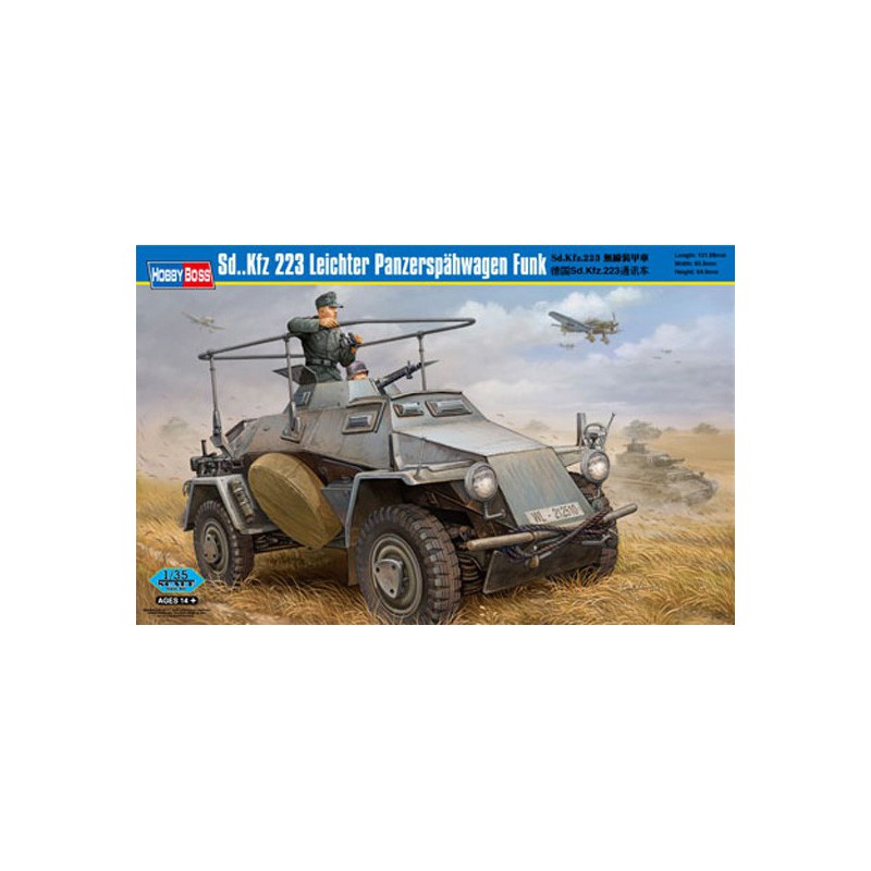 SD.KFZ -Kunststoff -Tankmodell. 223 Funk 1/35 | Scientific-MHD
