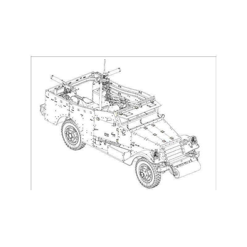 M3 A1 Scout Early Plastic Charca Modell 1/35 | Scientific-MHD