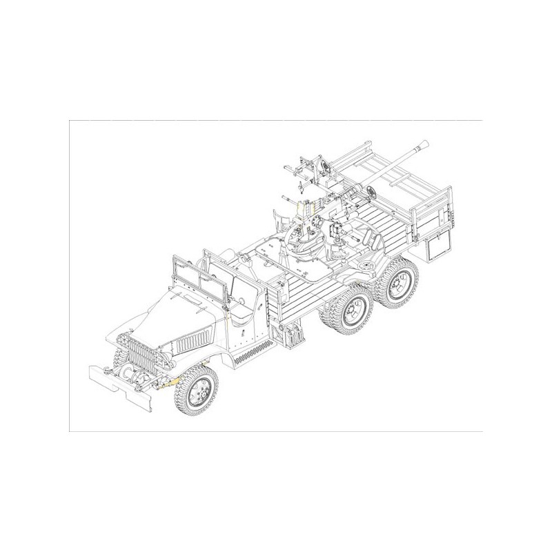 GMC Bofors 40 mm Pistole 1/35 Kunststoffmodell für Kunststoff | Scientific-MHD