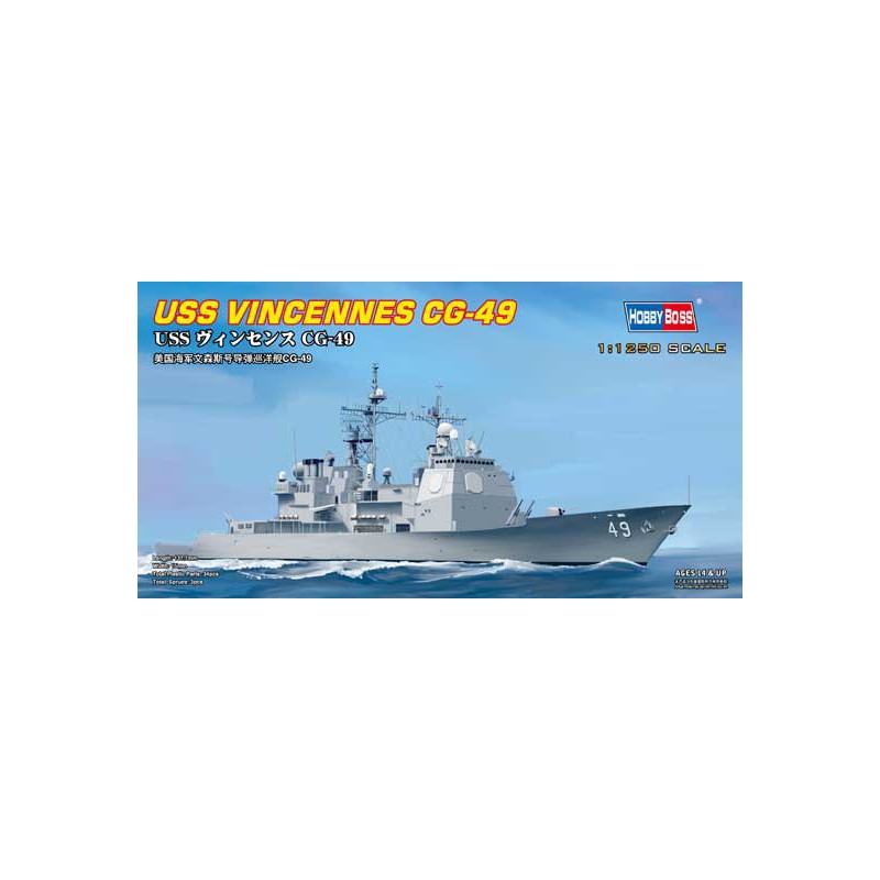 USS Vincennes CG-49 1/125 Plastikbootmodell | Scientific-MHD