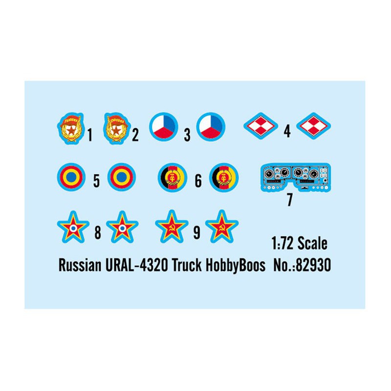 Russischer Ural-4320 LKW 1/72 Plastik-LKW-Modell | Scientific-MHD