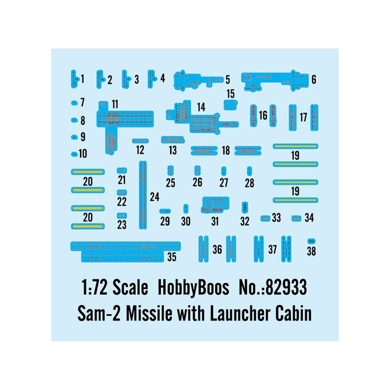 SAM-2-Kunststoff-Tankmodellwerfer Kabine 1/72 Rakete | Scientific-MHD