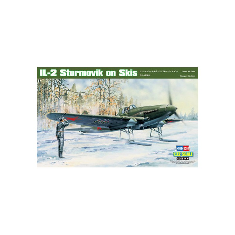 Kunststoffebene Modell IL-2 Sturmovik auf Skier 1/32 | Scientific-MHD