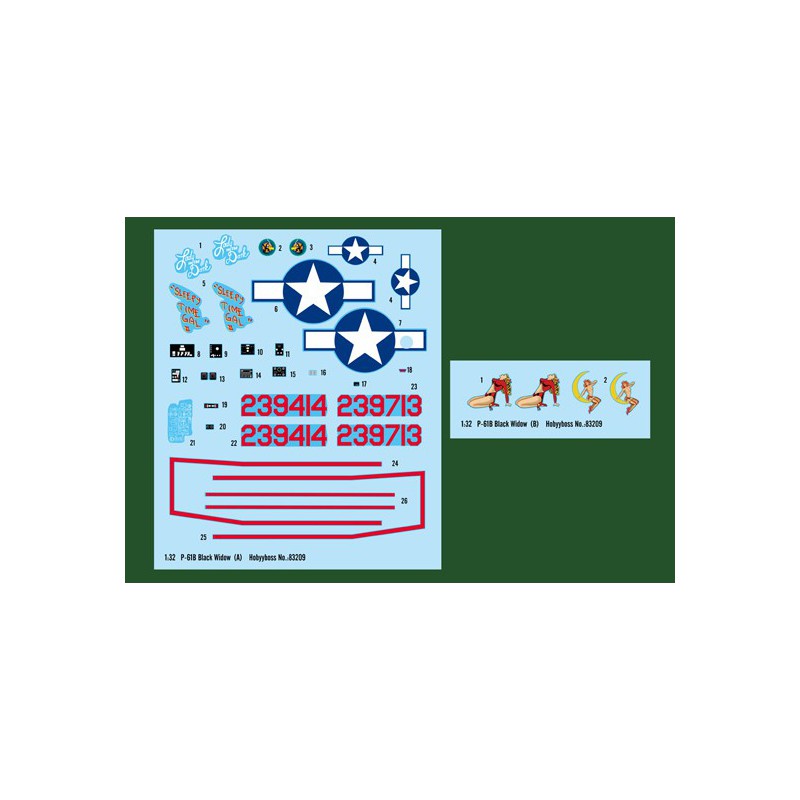 P-61B Schwarz Witwe 1/32 Kunststoffebene Modell | Scientific-MHD