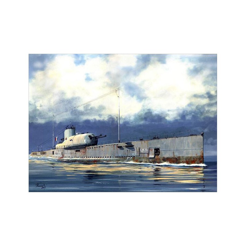 Plastikbootmodell S. M. Français Le Surcouf1/350 | Scientific-MHD