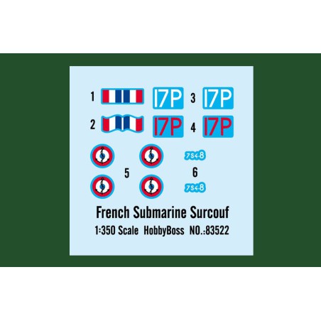 Plastikbootmodell S. M. Français Le Surcouf1/350 | Scientific-MHD Plastikbootmodell S. M. Français Le Surcouf1/350 | Scientific-MHD