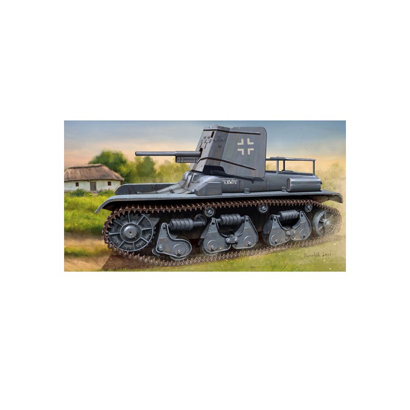 Kunststoff Kunststoffmodell Deutsch 3.7 cm Pak 35/36 auf pz.kpfw 35r (f) 1/35 | Scientific-MHD