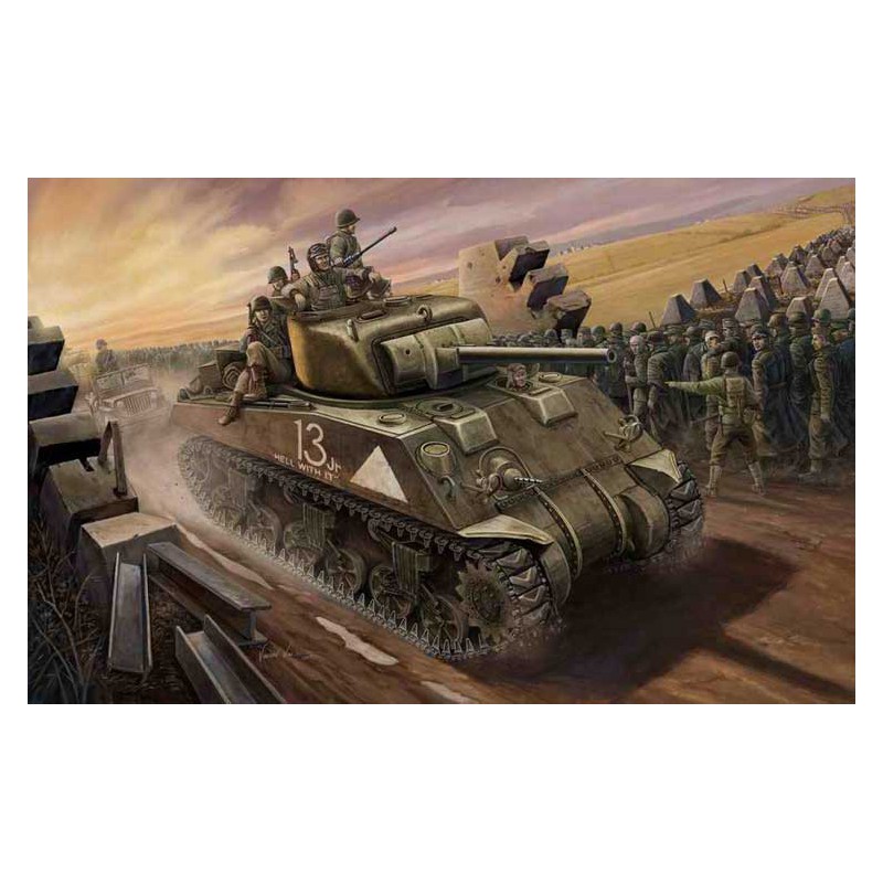 US -Plastiktankmodell M4A1 MID MODEL TANK 1/48 | Scientific-MHD