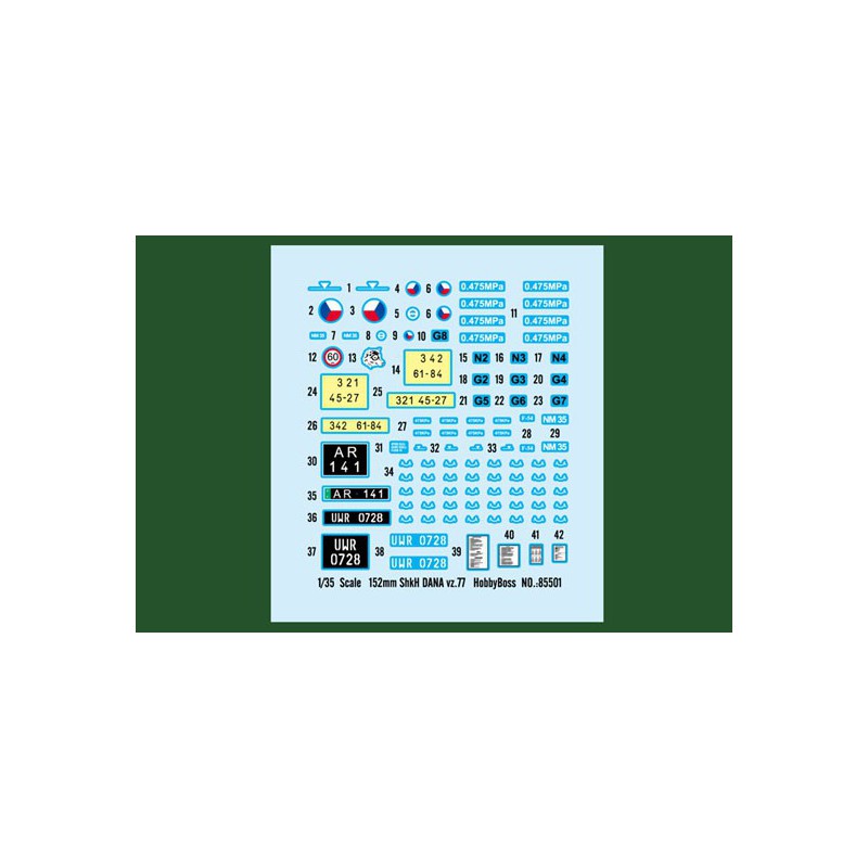 152 mm shkh dana vz Kunststofftankmodell. 771/35 | Scientific-MHD