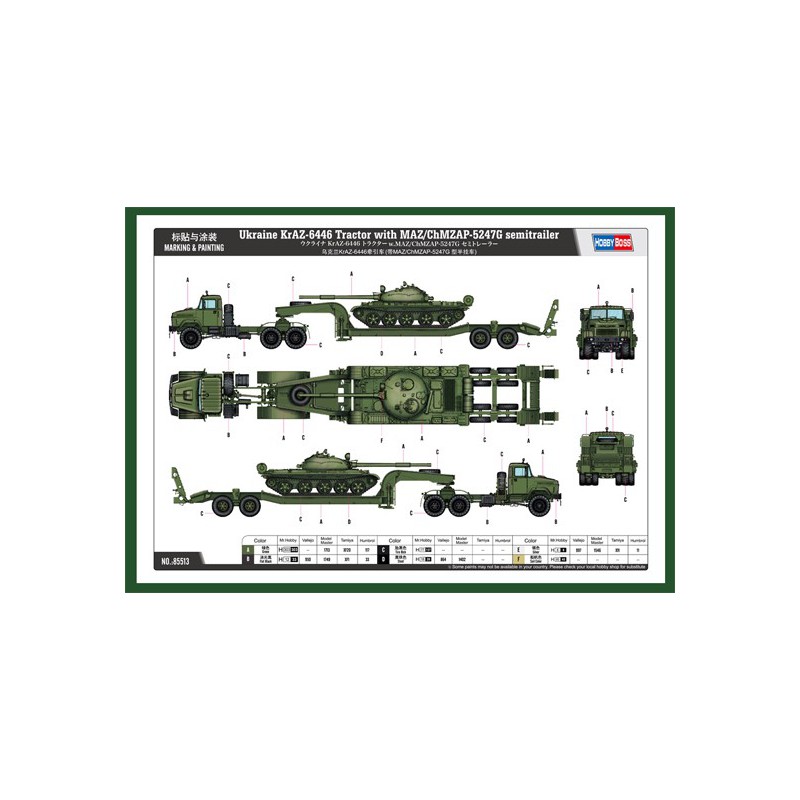 Plastik-LKW-Modelltür Char Kraz-6446 1/35 | Scientific-MHD