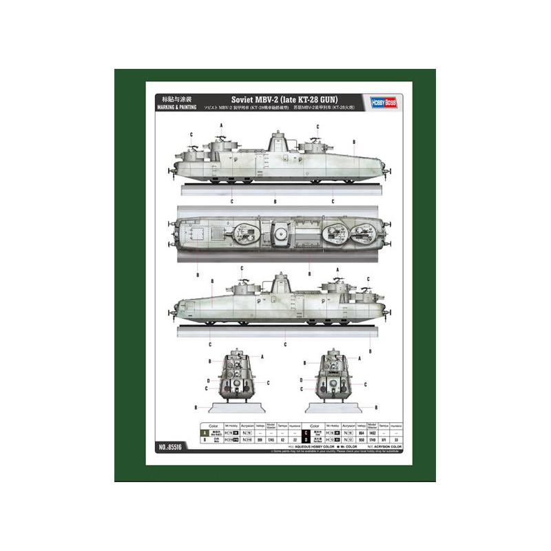MBV-2 spätes KT-28-Gun 1/35 Plastikzug Modell | Scientific-MHD