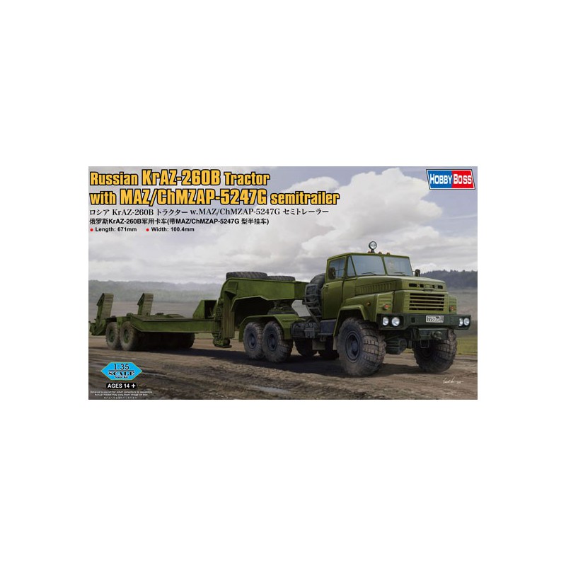Russisch Kraz-260b1/35 Plastiktankmodell | Scientific-MHD