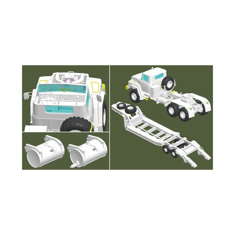 Russisch Kraz-260b1/35 Plastiktankmodell | Scientific-MHD