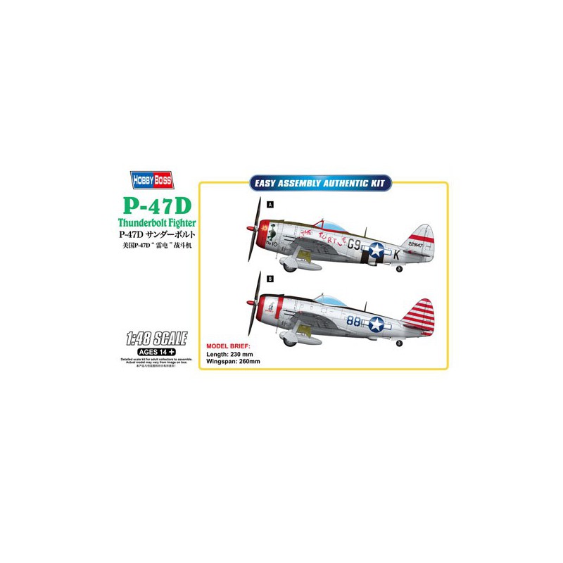 P-47d Thunderbolt 1/48 Kunststoffebene Modell | Scientific-MHD