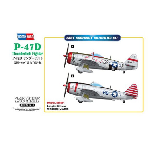 P-47d Thunderbolt 1/48 Kunststoffebene Modell | Scientific-MHD