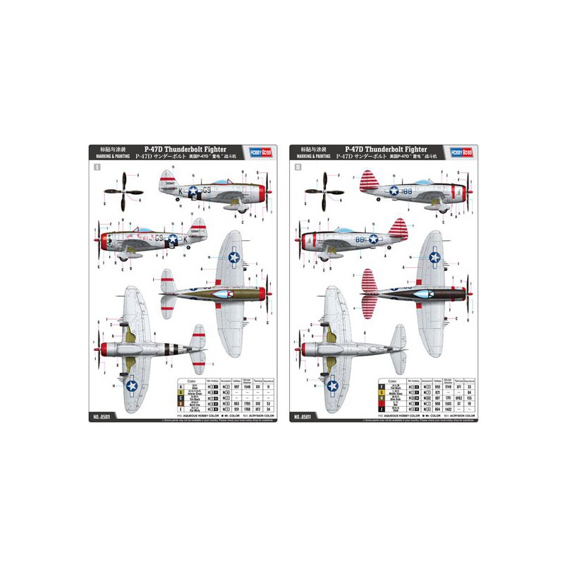 P-47d Thunderbolt 1/48 Kunststoffebene Modell | Scientific-MHD