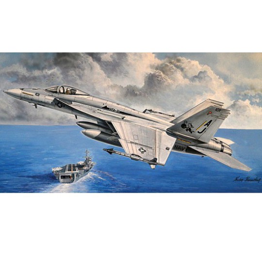 F/A-18 Plastikflugzeug Modell Super Hornet 1/48 | Scientific-MHD