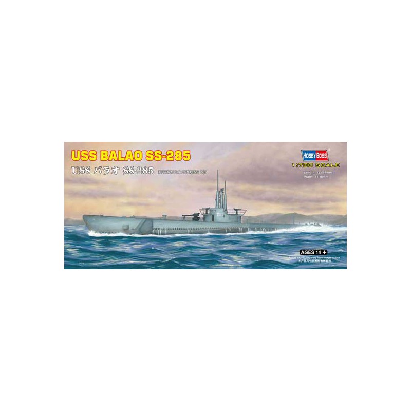 USS Balao US Navy SS-285 1/700 Plastikbootmodell | Scientific-MHD