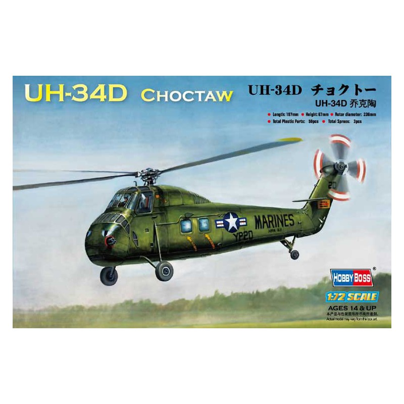 UH-34D 1/72 Kunststoffhubschraubermodell | Scientific-MHD