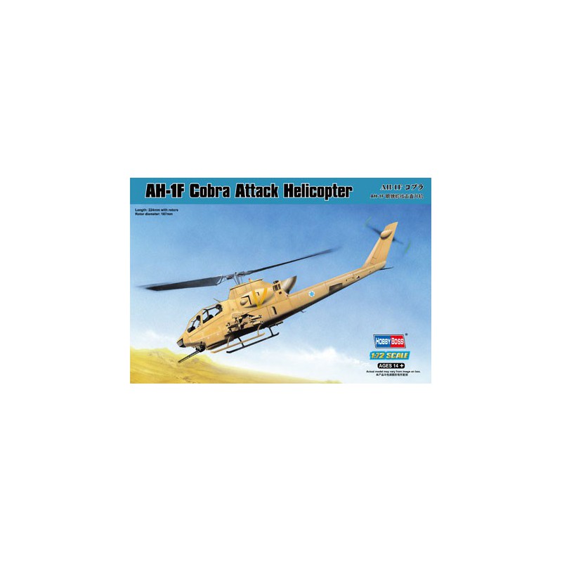 Plastikhubschraubermodell AH-1f Cobra Angriff Heli 1/72 | Scientific-MHD