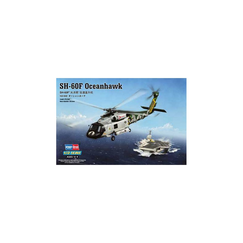SH-60F Oceanhawk 1/72 Plastikhubschraubermodell | Scientific-MHD