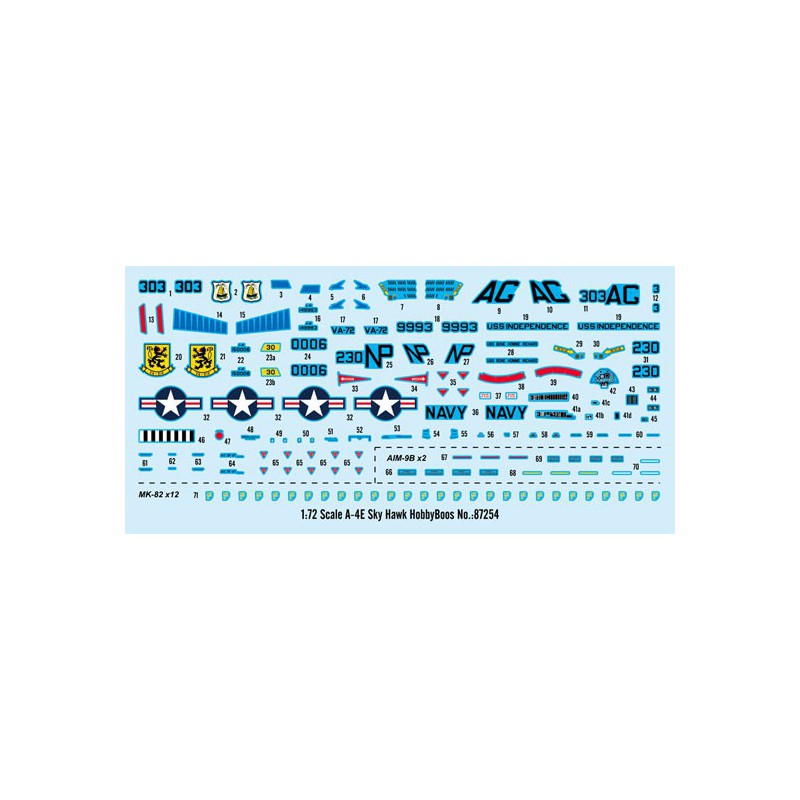 A-4E Plastikflugzeug Modell Sky Hawk 1/72 | Scientific-MHD