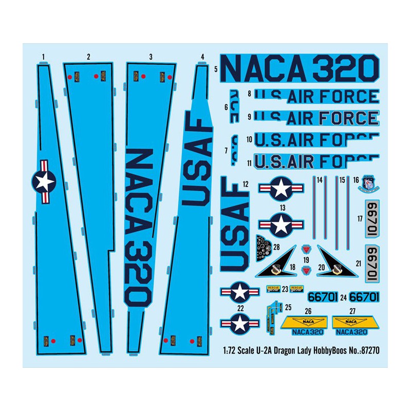 U-2A Plastikflugzeugmodell Dragon Lady 1/72 | Scientific-MHD
