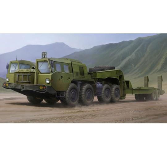 MAZ7410 W/CHMZAP-5247G 1/35 Plastik-LKW-Modell | Scientific-MHD