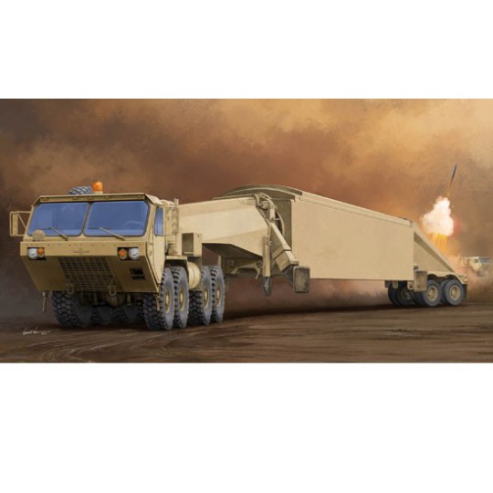 Kunststoff-LKW-Modell M983 Traktor mit An/TPY-2 X-Bandradar Kunststoff-LKW-Modell M983 Traktor mit An/TPY-2 X-Bandradar | Scientific-MHD