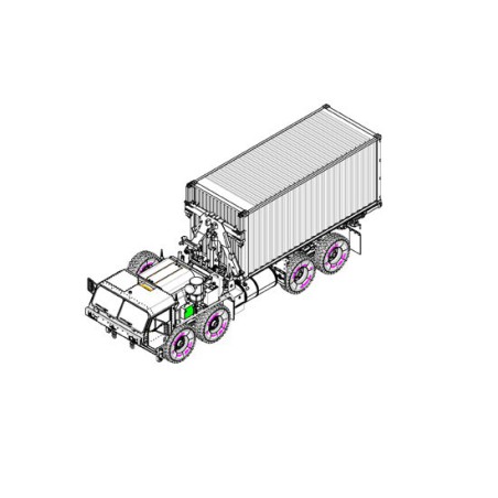 Kunststoff -LKW -Modell M1120 Container mit 1/35 | Scientific-MHD Kunststoff -LKW -Modell M1120 Container mit 1/35 | Scientific-MHD