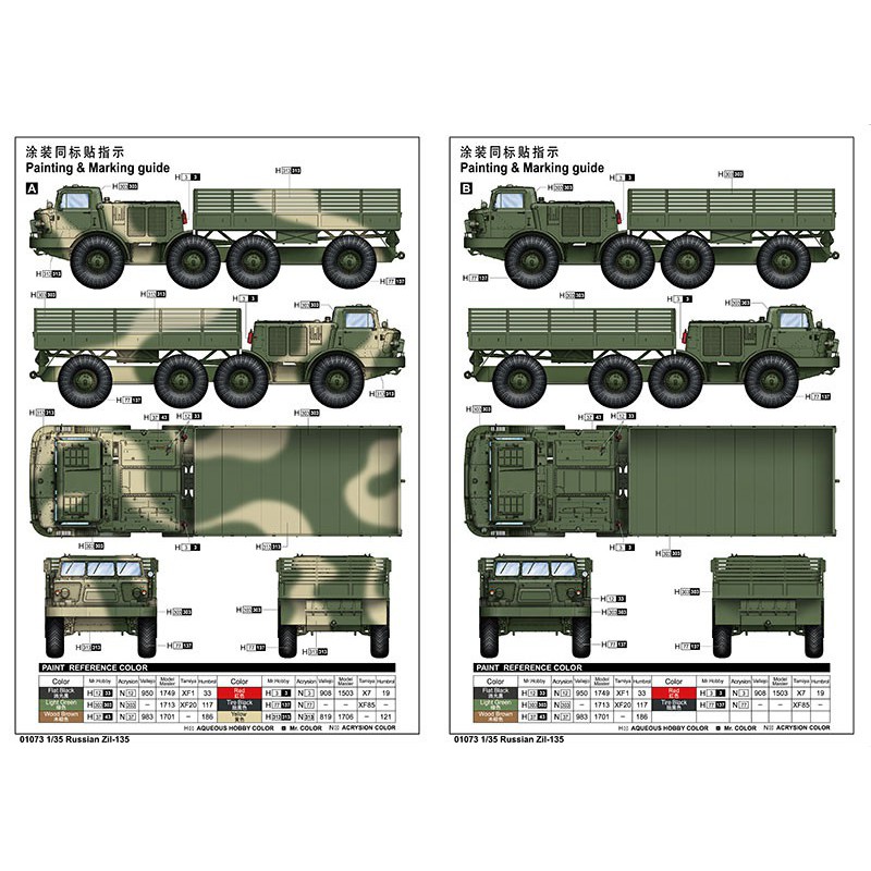 Russisch ZIL-135 1/35 Plastik-LKW-Modell | Scientific-MHD