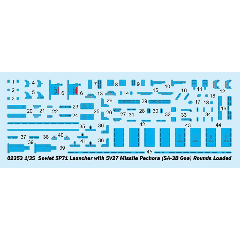 Sowjet 5p71 Kunststofftankmodell mit 5v27 1/35 Rakete | Scientific-MHD