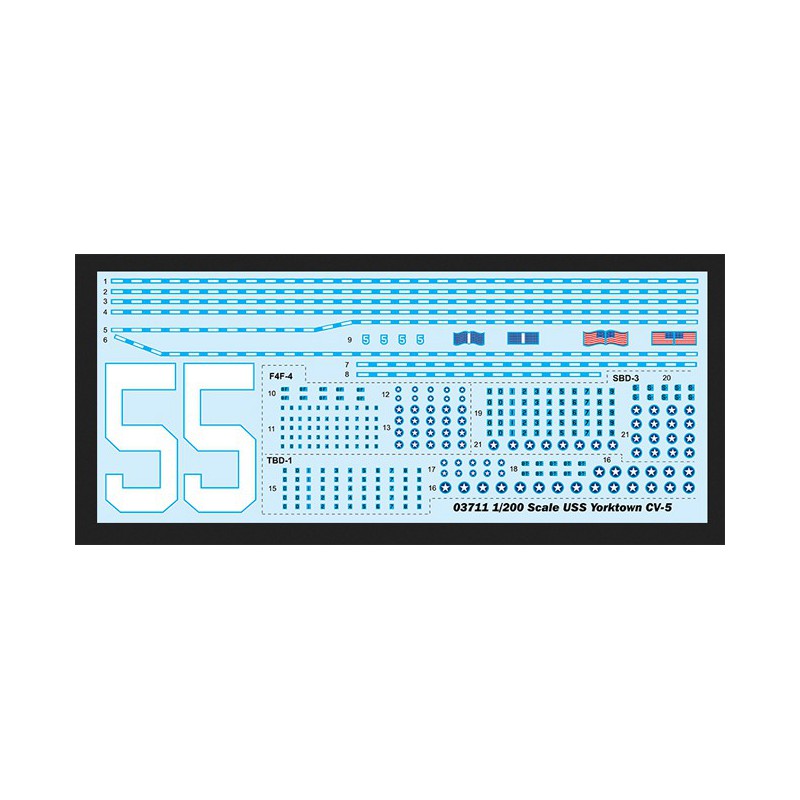 US Navy Yorktown CV-5 1/200 Plastikbootmodell | Scientific-MHD