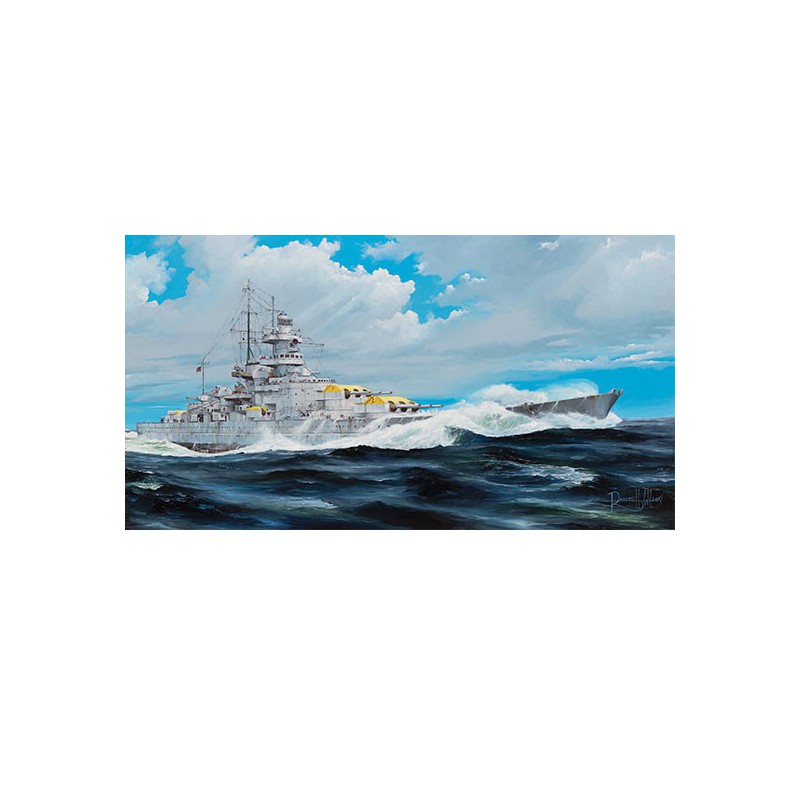 Plastikboot Model Deutsch Gneisenau Schlachtschiff 1/200 | Scientific-MHD