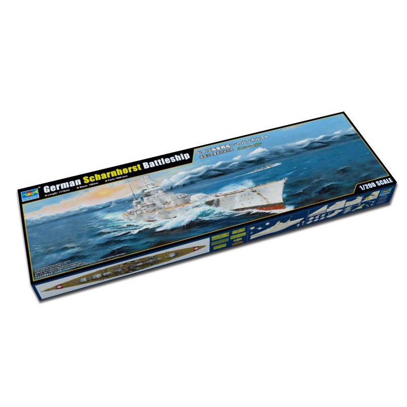 Plastikboot Model Deutsch Scharnhip Schlachtschiff 1/200 | Scientific-MHD
