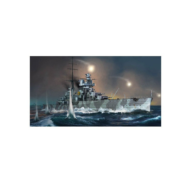 Italiener schwerer Kreuzer Fiume 1/350 Plastikbootmodell | Scientific-MHD