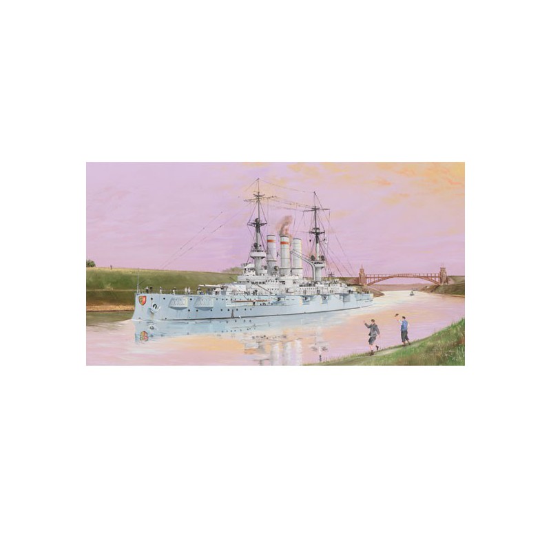 Holstein Battlen 1908 1/350 Plastikbootmodell | Scientific-MHD