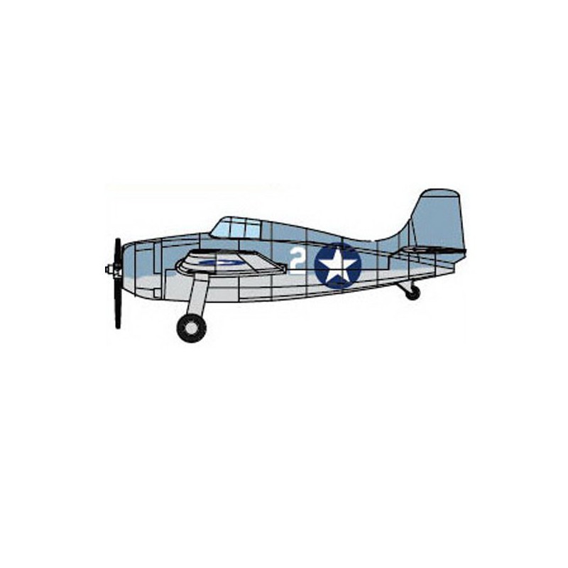 F4F-4 Plastikbootmodell (vorgespannt) 1/350 | Scientific-MHD