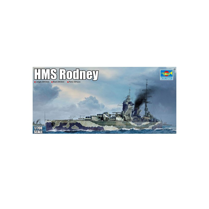 HMS Rodney 1/700 Plastikbootmodell | Scientific-MHD