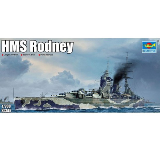 HMS Rodney 1/700 Plastikbootmodell | Scientific-MHD