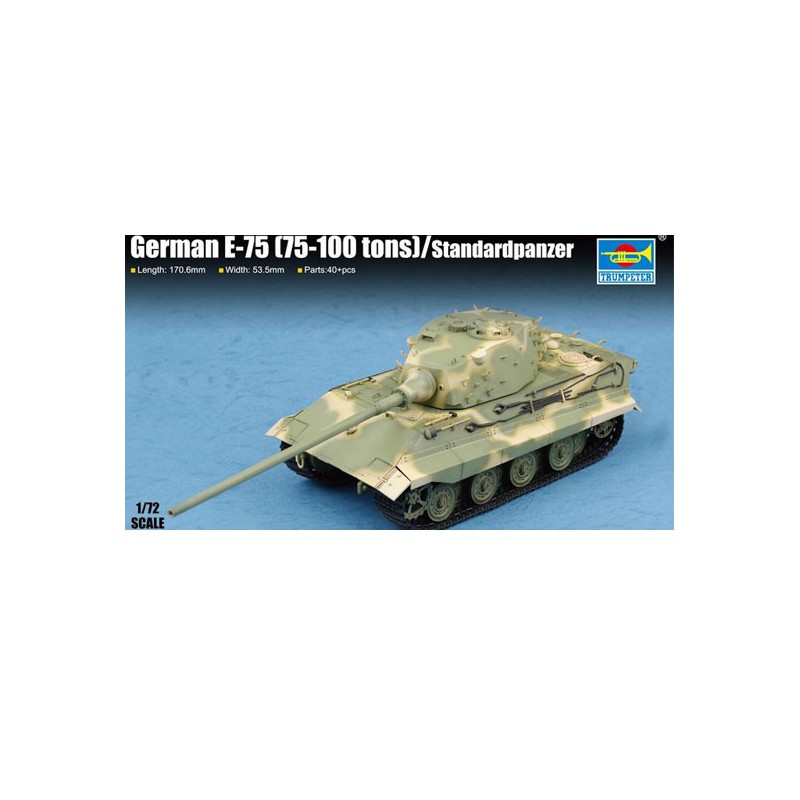 Plastiktankmodell Deutsch E-75 (75-100 Töne) / Standardpanzer | Scientific-MHD