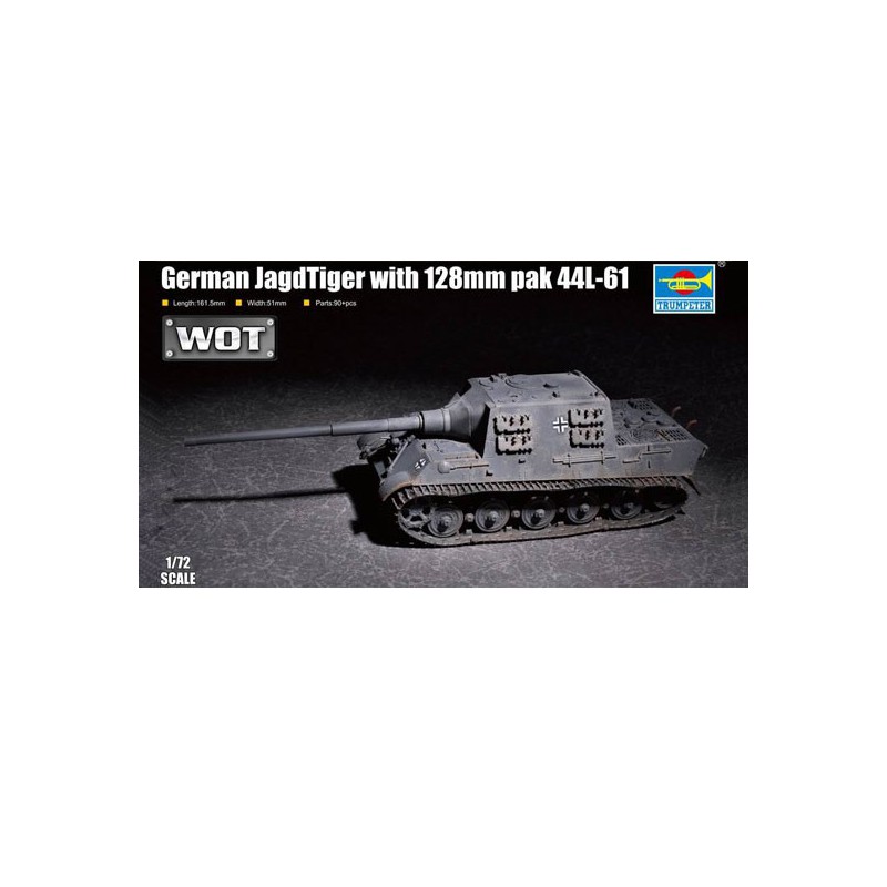 Plastiktankmodell Deutsch JagdTiger mit 128 mm Pak 44L-61 1/72 | Scientific-MHD