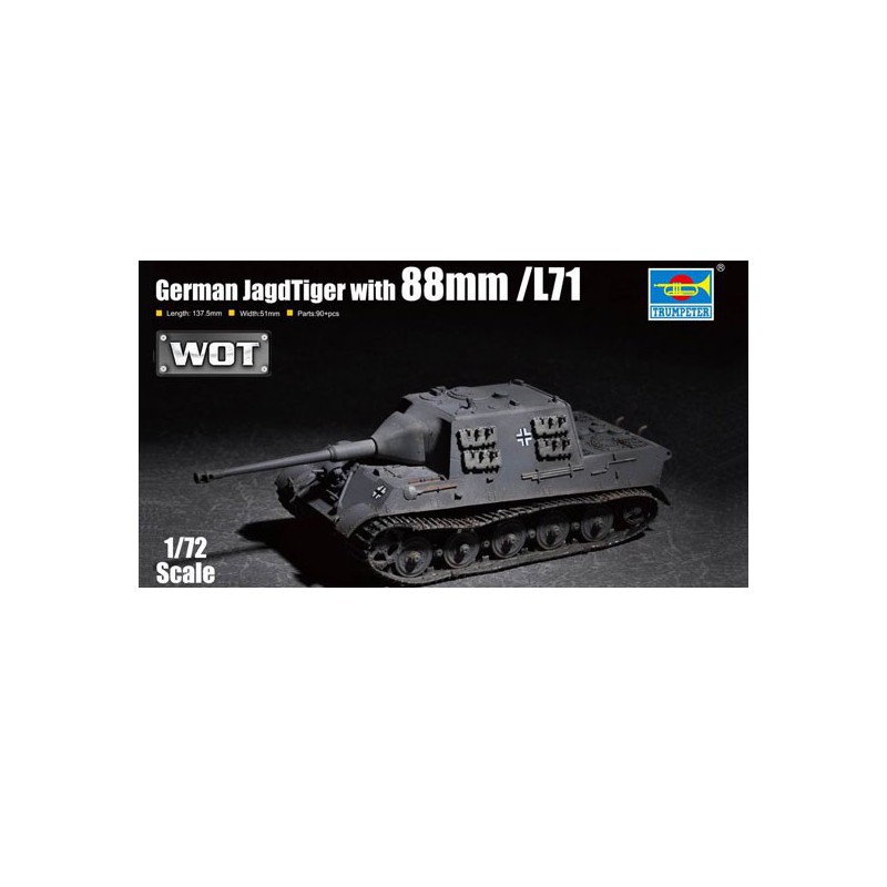 Plastiktankmodell Deutsch JagdTiger mit 88 mm /l71 1/72 | Scientific-MHD